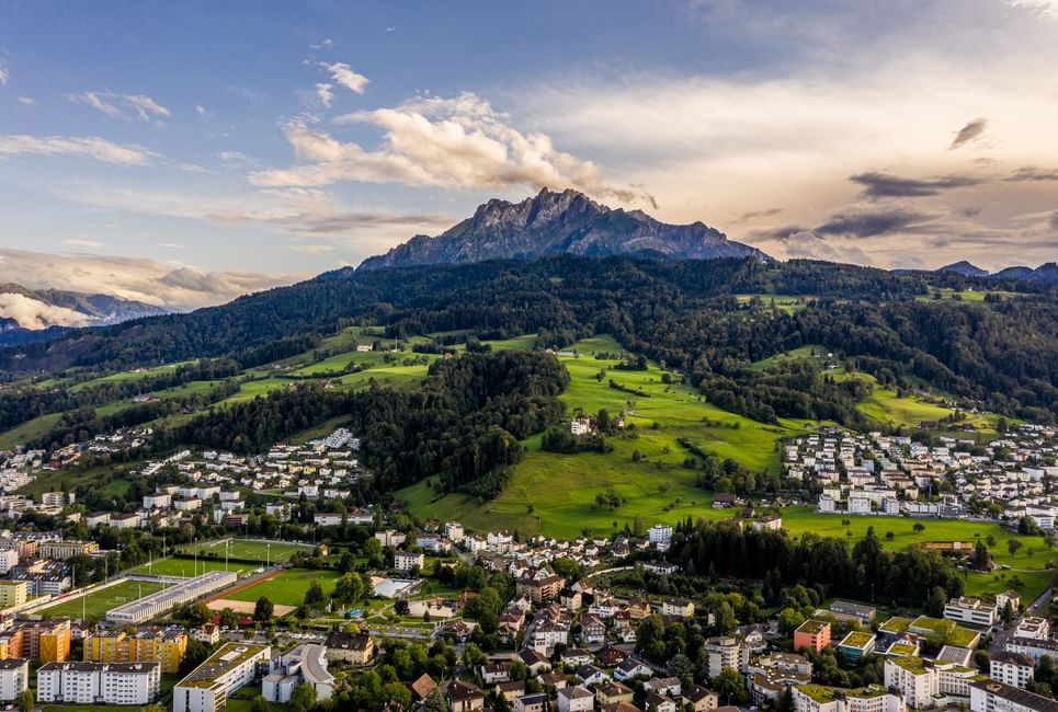 Drohnenaufnahme pilatus