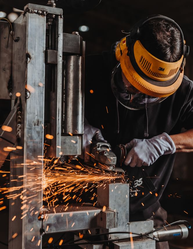 Schweisser bei der Arbeit