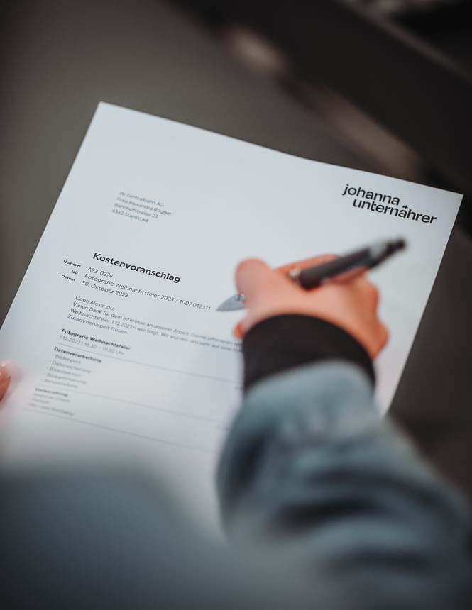 Beratung fotoshooting vertrag